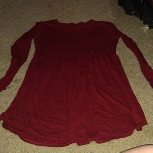 Jodifl maroon long shirt....dress?